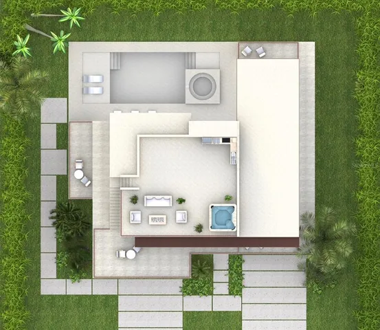 a dining room with furniture a chandelier and wooden floor