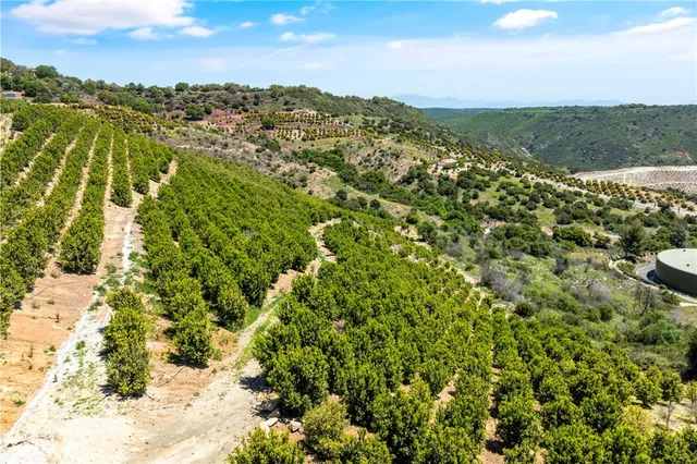 a view of a city with an outdoor space