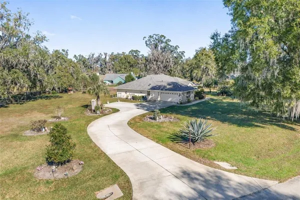 a aerial view of a swimming pool