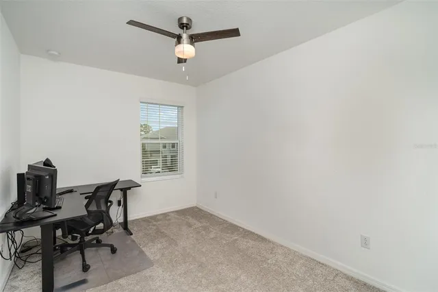 a workspace with a window