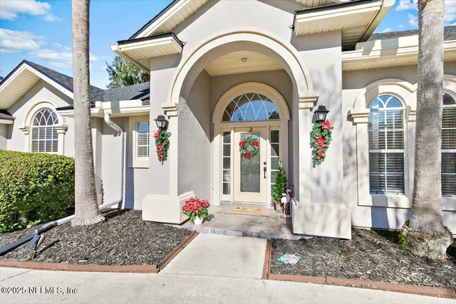 a front view of a house