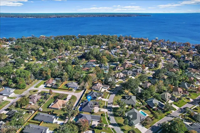 an aerial view of a city