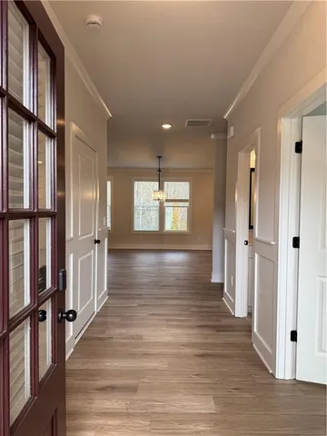 a view of an empty room