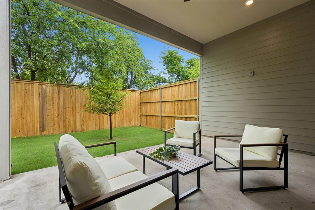 4615 Rusk Avenue Dallas, TX 75204 - Photo 24 of 25 a view of a patio with a yard