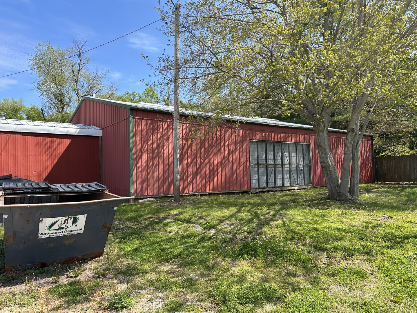 a backyard of a house