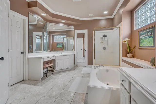 a bathroom with a sink double vanity