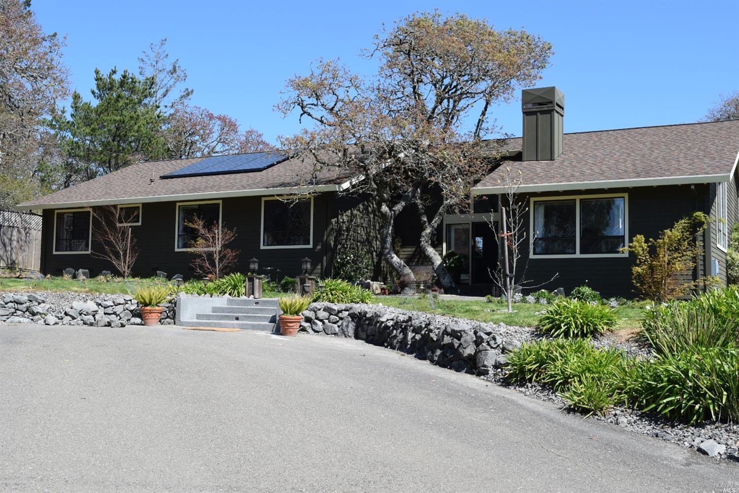 3949 Burnside Road Sebastopol, CA 95472 - Photo 1 of 1 front view of a house with a yard