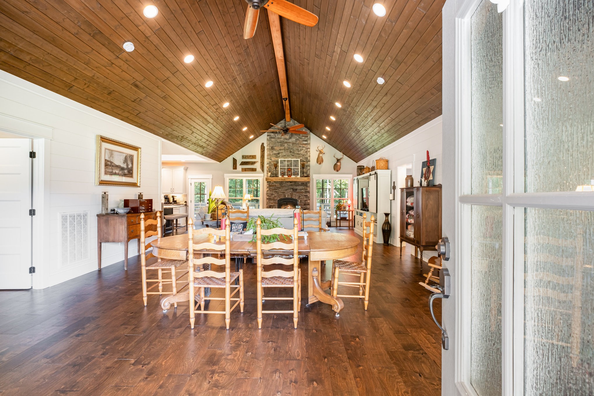 8129 Hollow Springs Road Bradyville, TN 37026 - Photo 19 of 42 a view of a dining room with furniture and wooden floor