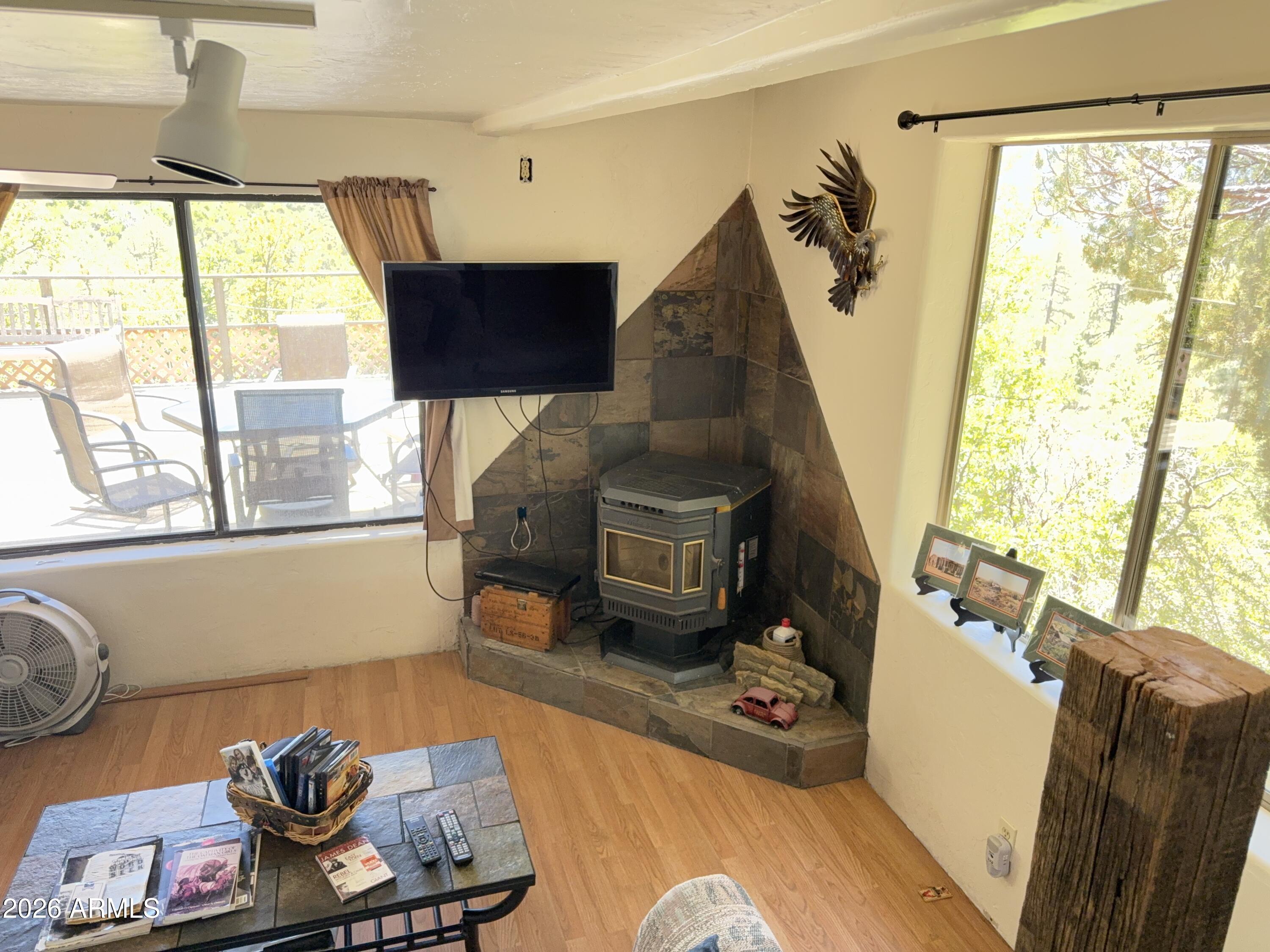 22406 South Eagle Mine Road Crown King, AZ 86343 - Photo 13 of 20 a living room with furniture and a window