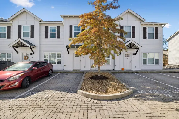 a house view with a outdoor space