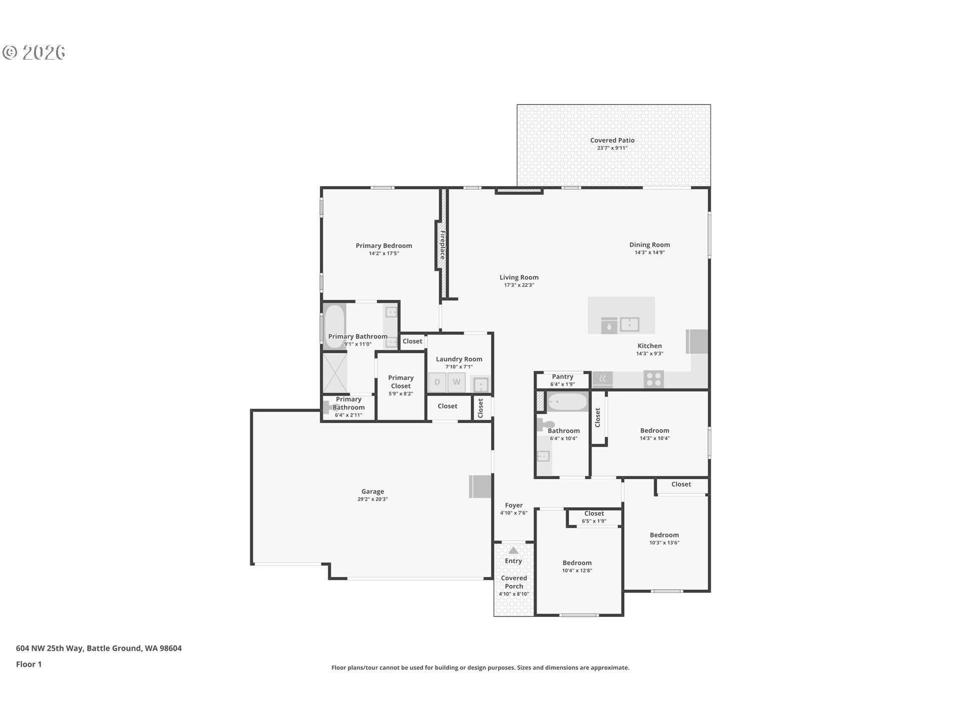 604 Northwest 25th Way Battle Ground, WA 98604 - Photo 33 of 33 a picture of floor plan
