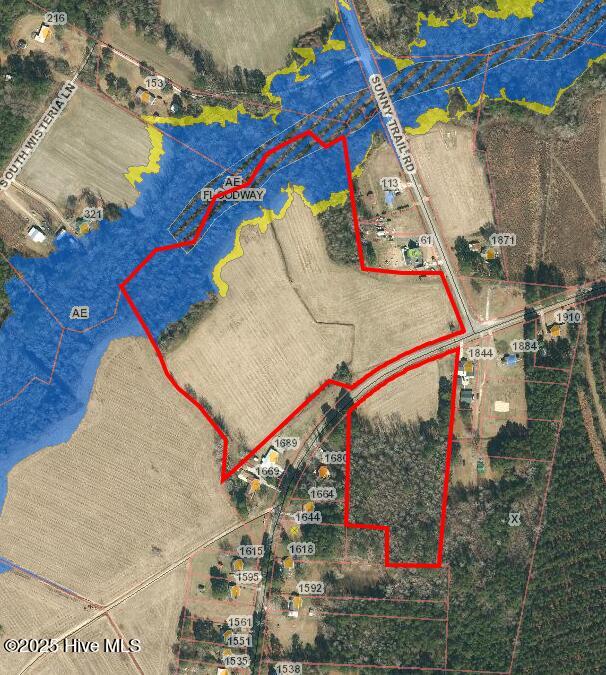 24-ac Bay Road Willard, NC 28478 - Photo 11 of 13 GIS with Flood Zone