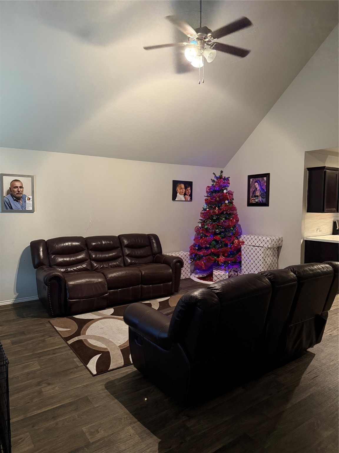 15418 Rancho Plata Drive Channelview, TX 77530 - Photo 5 of 20 a living room with furniture and a chandelier