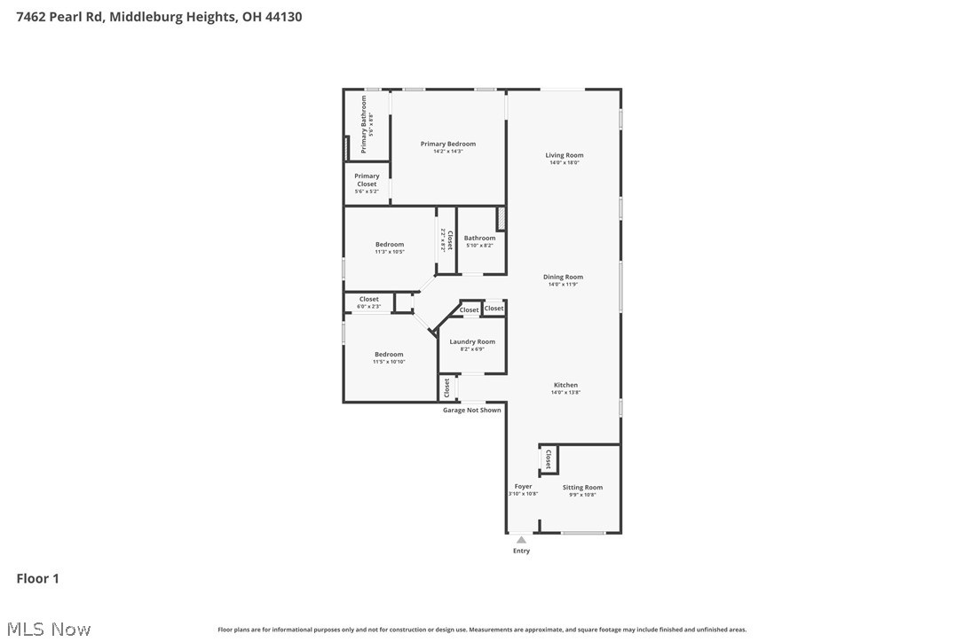 7462 Pearl Road Cleveland, OH 44130 - Photo 31 of 32 View of room layout
