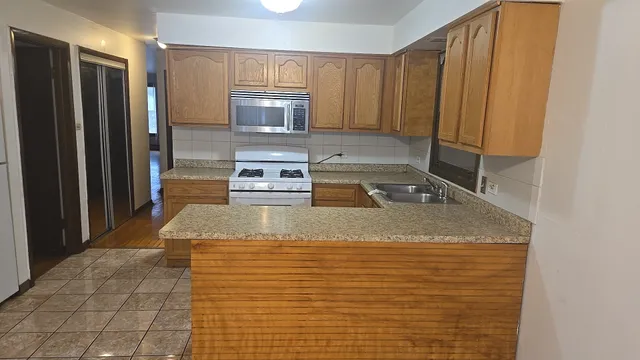 a view of a utility room with a window