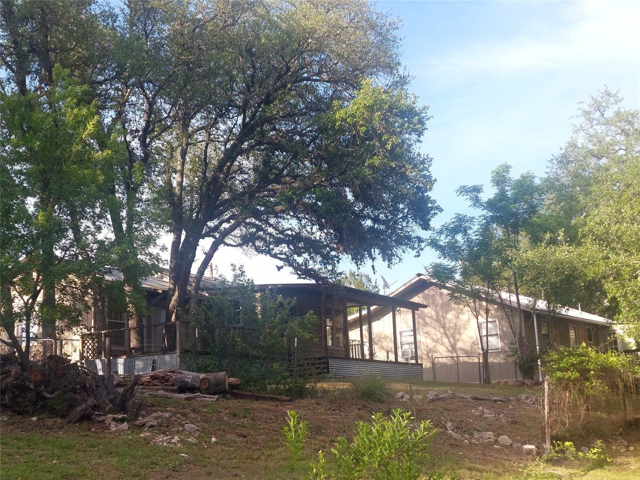 4553 McCall Creek Road Blanco, TX 78606 - Photo 21 of 38 guest house with primary home in the background