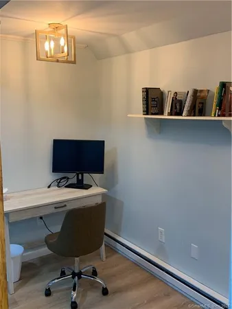 a kitchen with a stove and a microwave