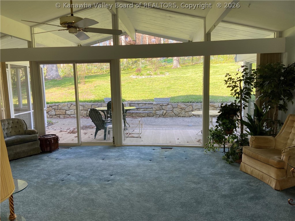Wonderful view of the patio & usable yard.