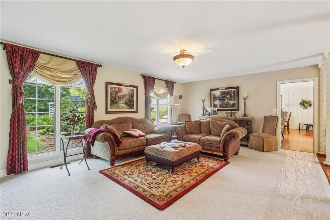 18336 Falling Water Road Strongsville, OH 44136 - Photo 5 of 50 Living area with carpet floors