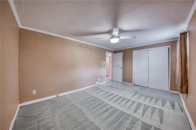 a view of an empty room