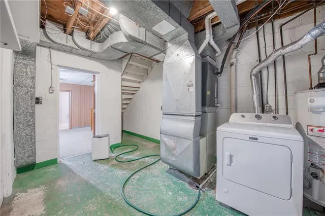 a bathroom with a sink and mirror