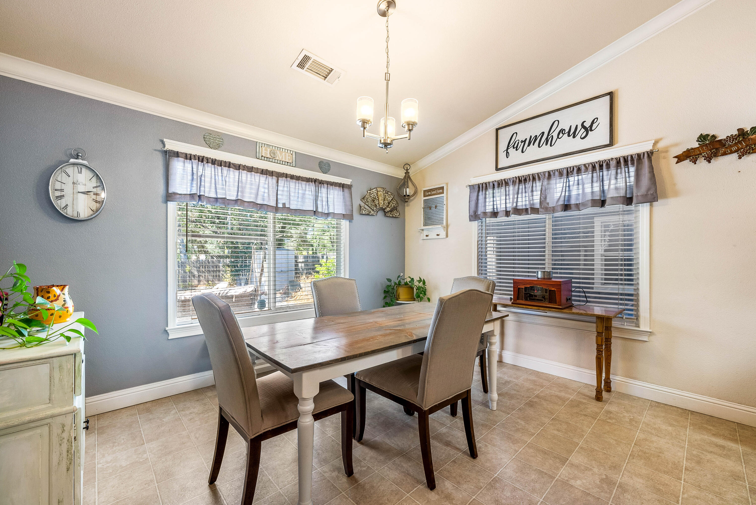 3255 Lawrence Road Redding, CA 96002 - Photo 14 of 27 a view of a dining room with furniture window and outside view