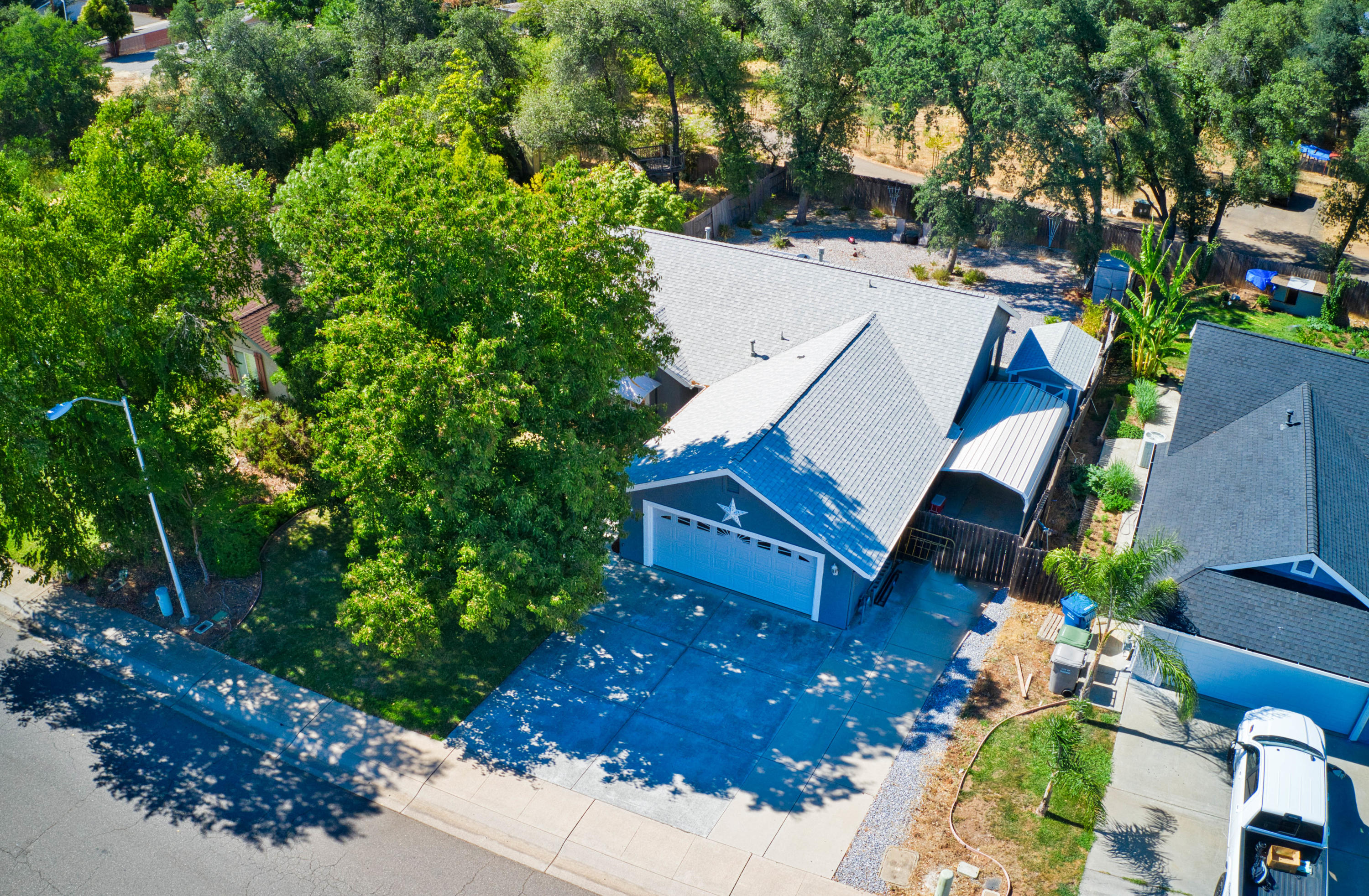 3255 Lawrence Road Redding, CA 96002 - Photo 6 of 27 an aerial view of a house with a yard