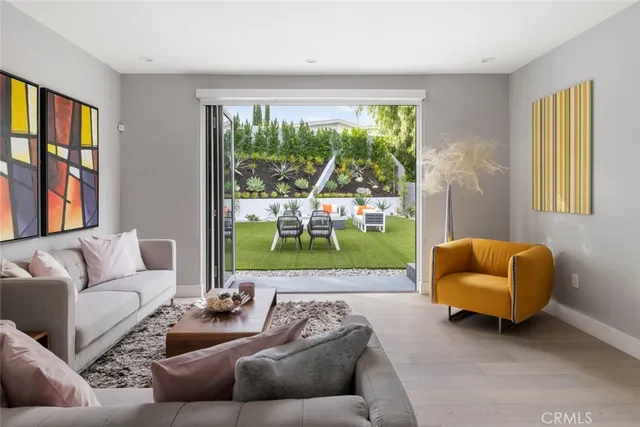 a living room with furniture and a couch