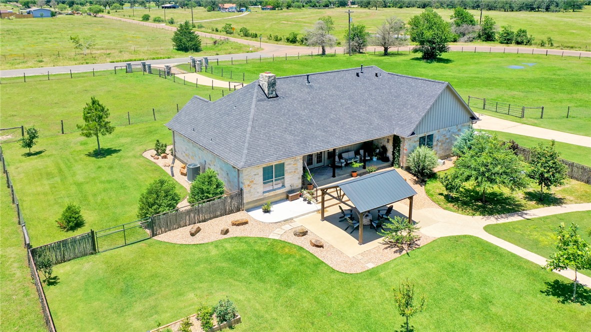 9652 Locke Road Bryan, TX 77808 - Photo 46 of 50 AERIAL VIEW OF HOME ONLY