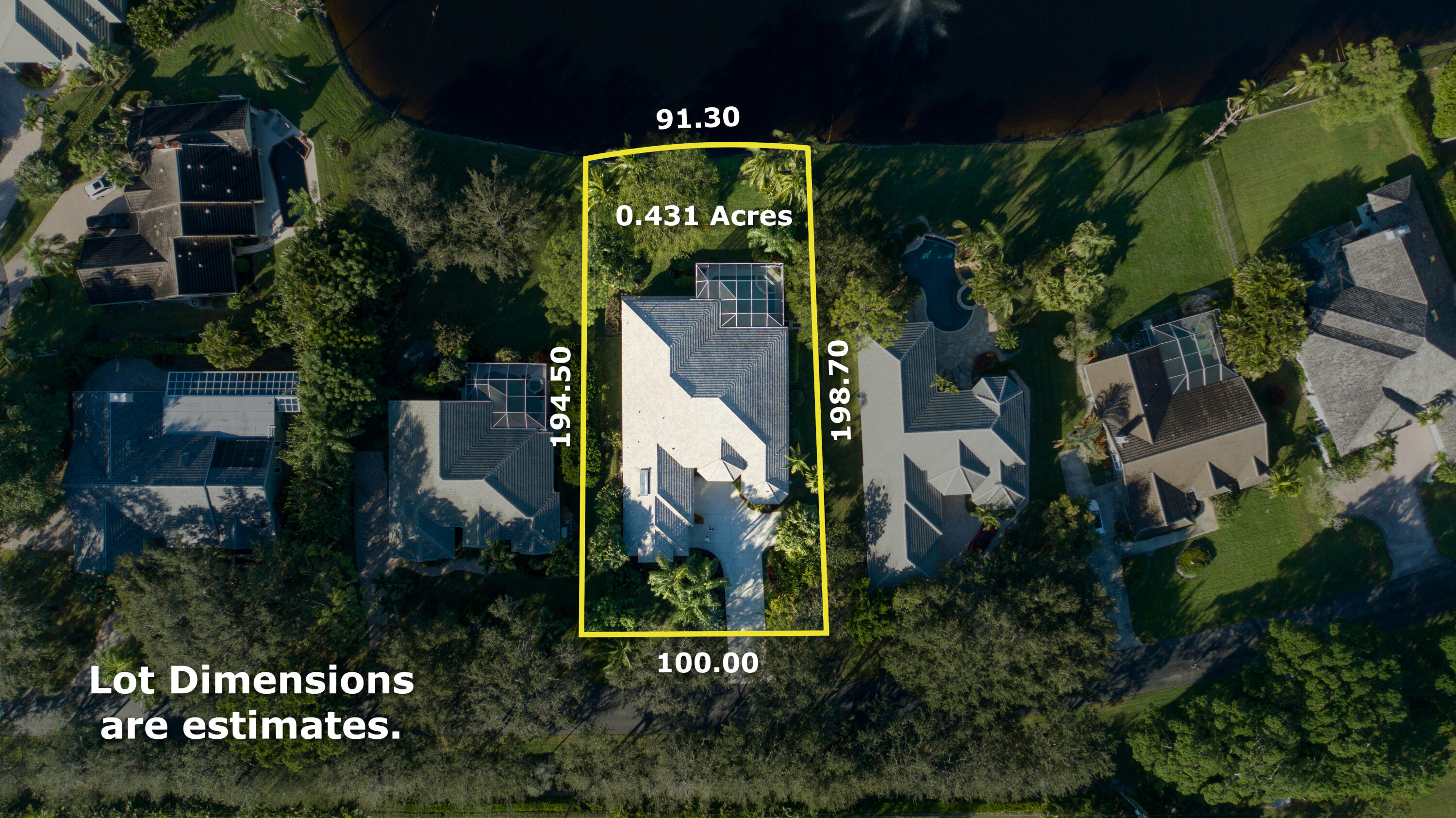 18640 Southeast River Ridge Road Jupiter, FL 33469 - Photo 6 of 65 Lot Dimensions