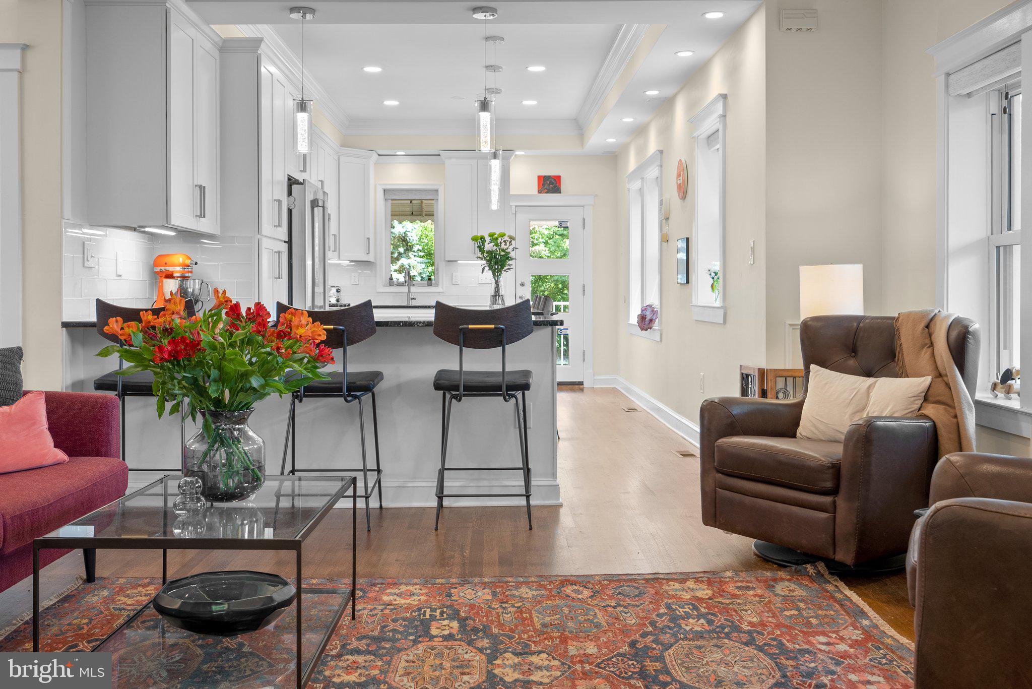 8409 Grove Street Silver Spring, MD 20910 - Photo 23 of 72 View to kitchen from family room