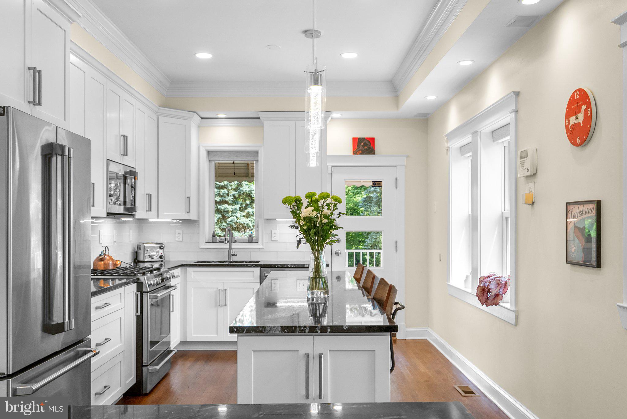 8409 Grove Street Silver Spring, MD 20910 - Photo 28 of 72 Kitchen view from peninsula island
