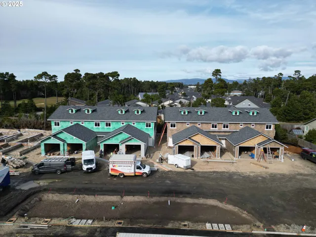 a view of a city with a mountain
