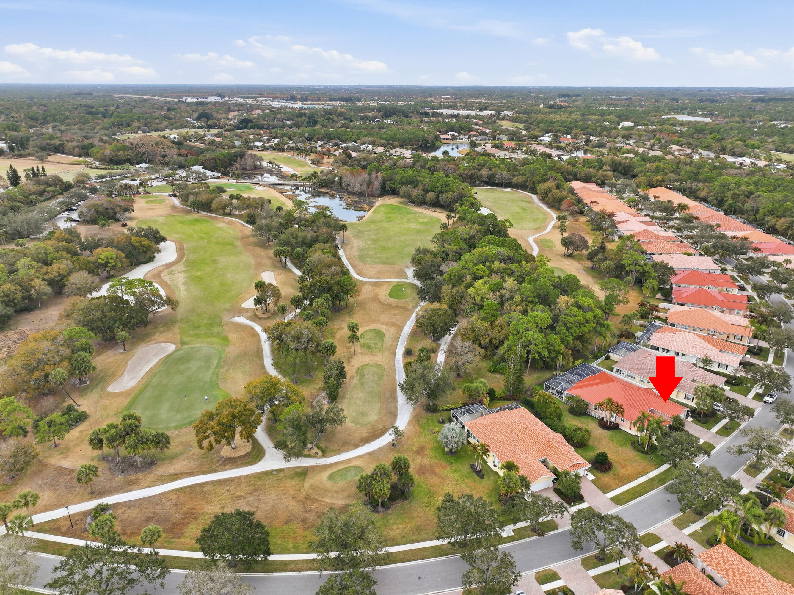 1019 Southwest Tamarrow Place Stuart, FL 34997 - Photo 2 of 34 Privacy while on the golf course