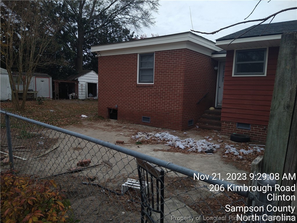 206 Kimbrough Road Clinton, NC 28328 - Photo 2 of 3 a view of a backyard of the house