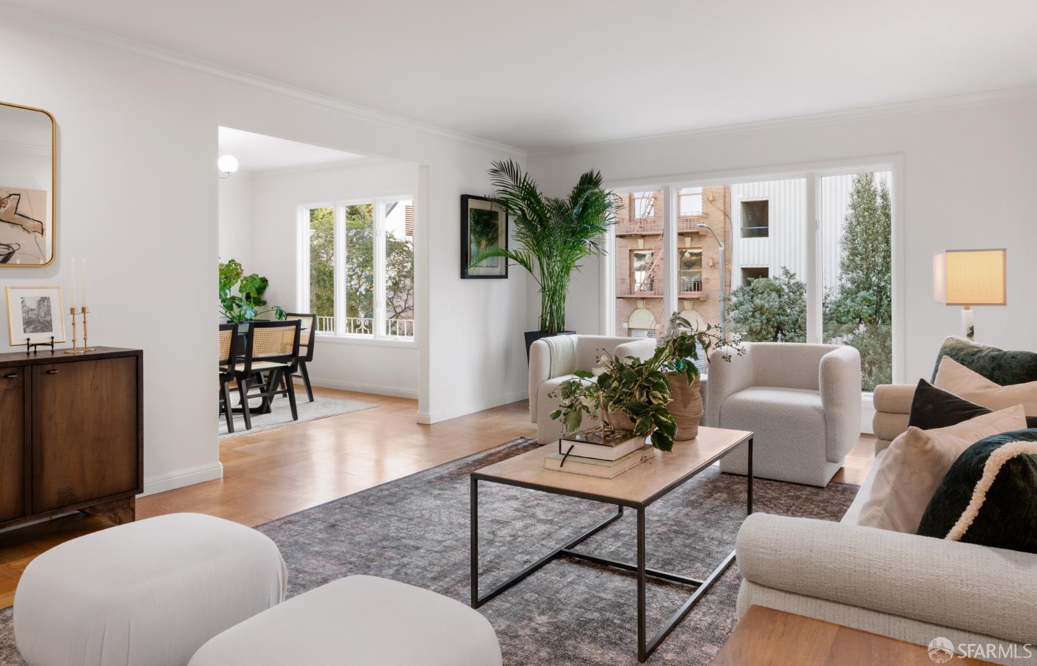 1768 Jackson Street San Francisco, CA 94109 - Photo 7 of 33 a living room with furniture and wooden floor