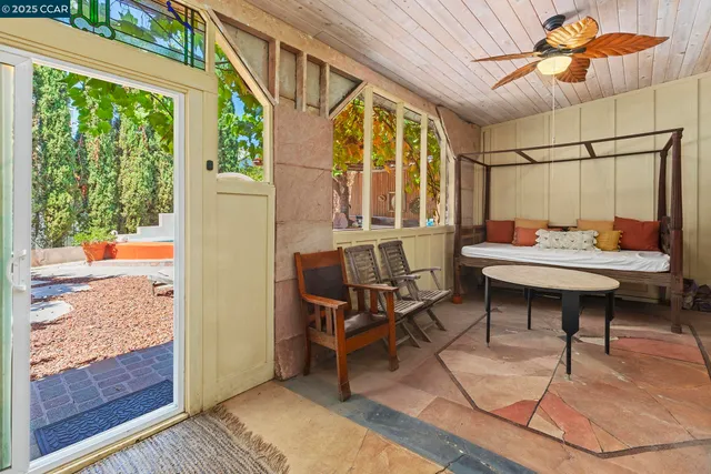 a view of a swimming pool with a lounge chairs