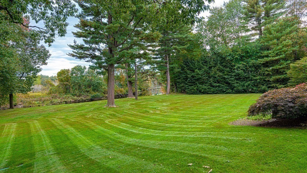 84 Wildwood Drive Needham, MA 02492 - Photo 26 of 36 a backyard of a house with lots of green space