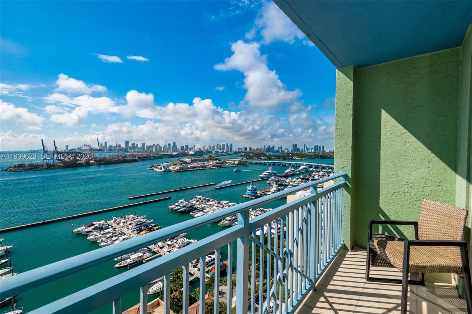 90 Alton Road, Unit 2008 Miami Beach, FL 33139 - Photo 4 of 28 a view of a city from a balcony