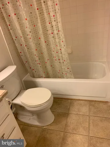 a bathroom with a toilet and a bathtub