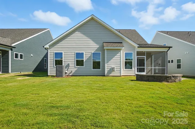 a view of a house with a garden