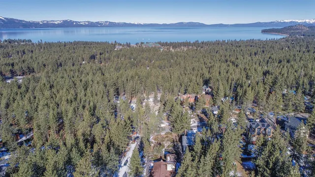 a view of a city with a mountain