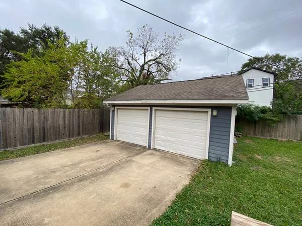 a backyard of a house
