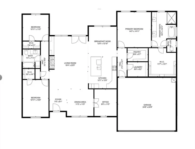 a picture of a bathroom with a shower