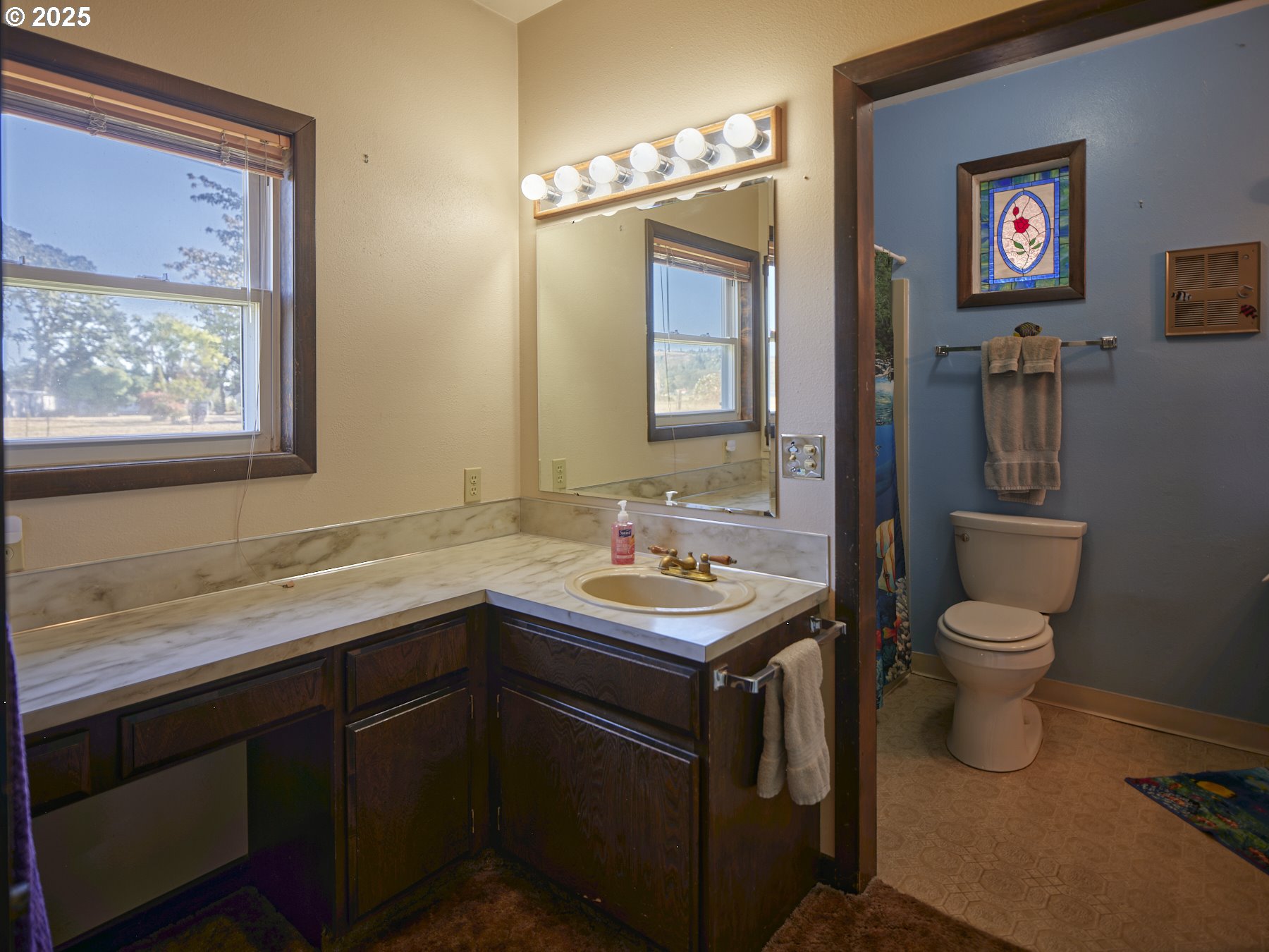 115 Whalen Loop Road Woodland, WA 98674 - Photo 22 of 40 a bathroom with a toilet sink and mirror