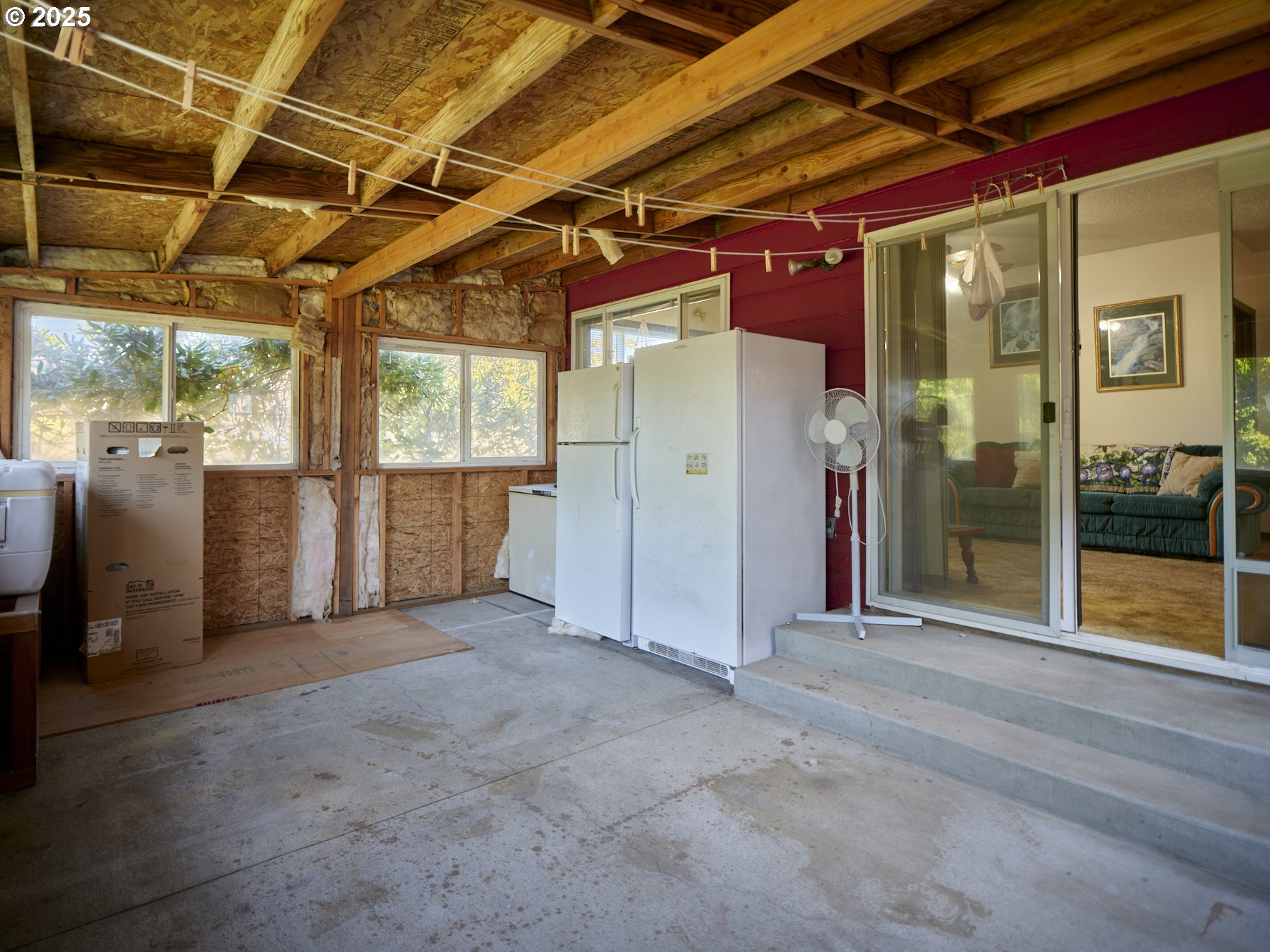 115 Whalen Loop Road Woodland, WA 98674 - Photo 29 of 40 a view of empty room with wooden walls