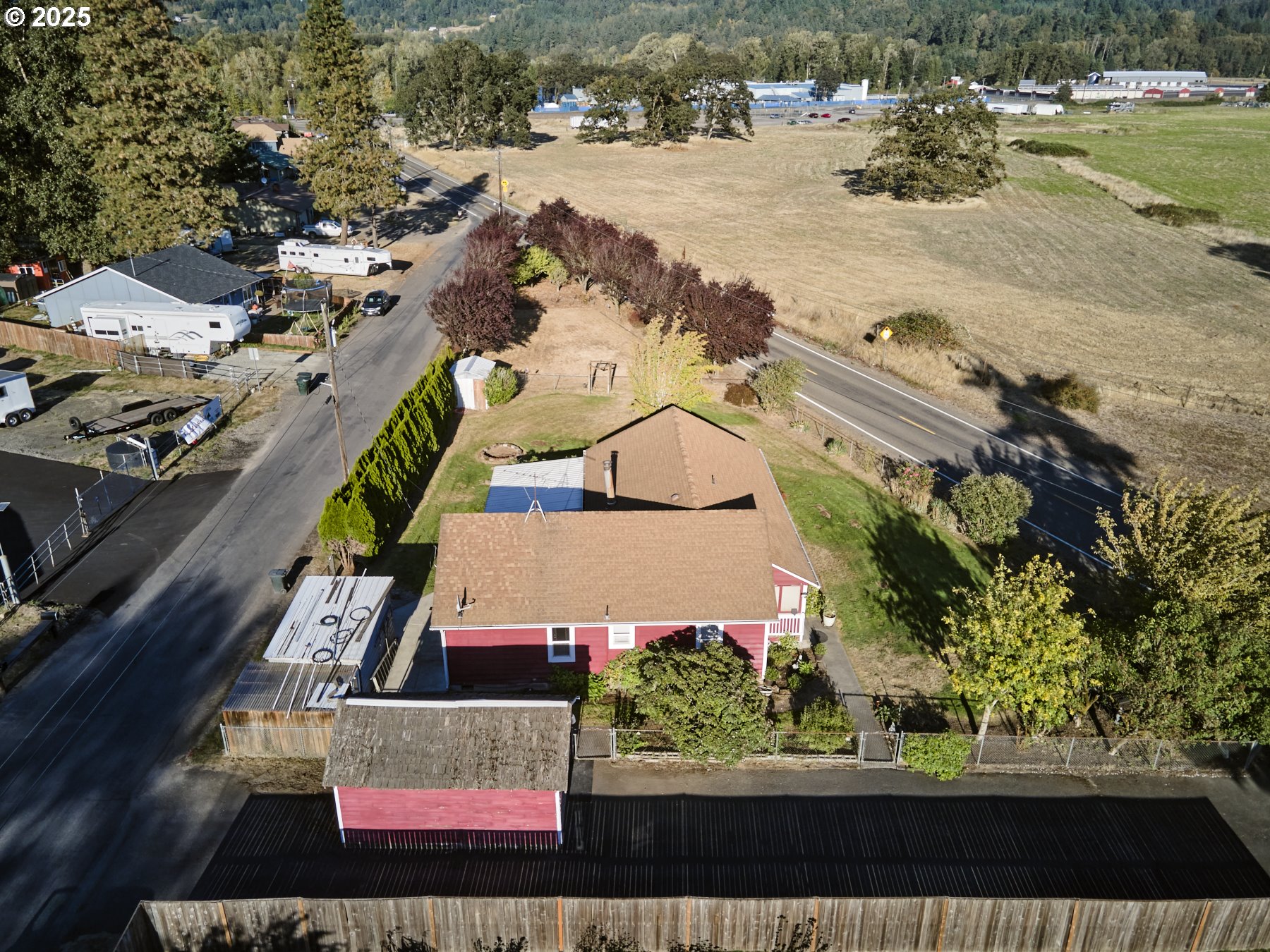 115 Whalen Loop Road Woodland, WA 98674 - Photo 40 of 40 an aerial view of residential houses with outdoor space