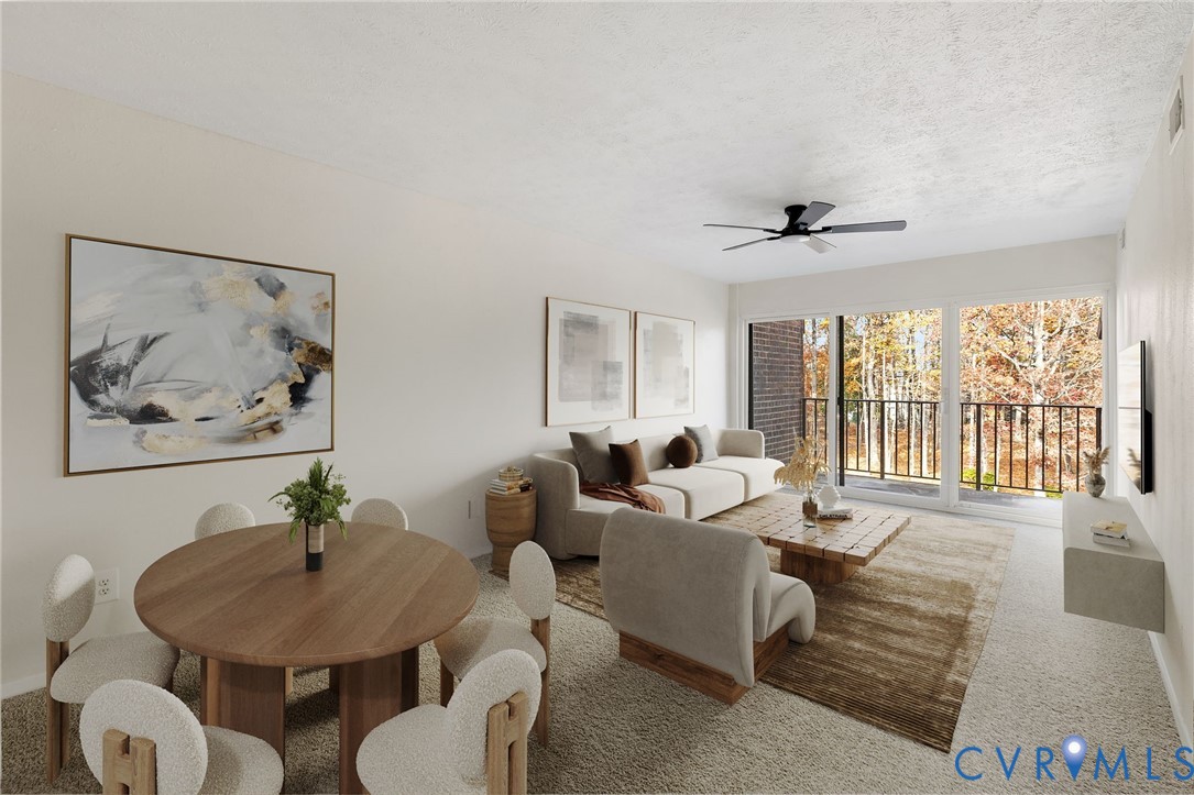 1501 Largo Road, Unit 301 Henrico, VA 23238 - Photo 6 of 40 a living room with furniture and a large window