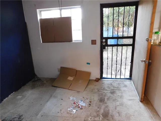 a view of a storage room