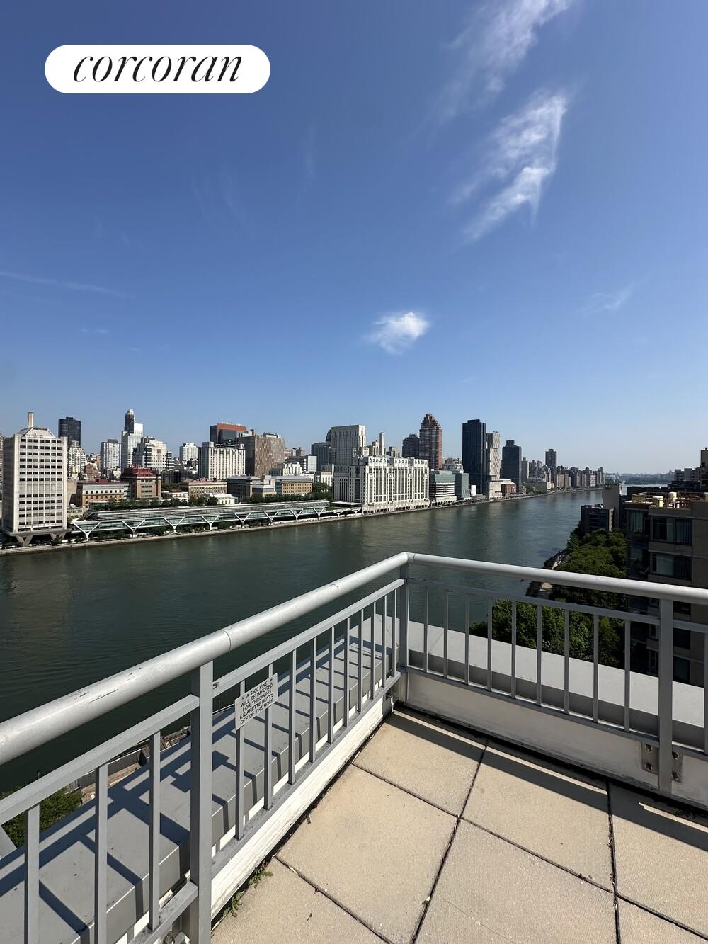 455 Main Street, Unit 16A Manhattan, NY 10044 - Photo 17 of 18 a view of city from balcony